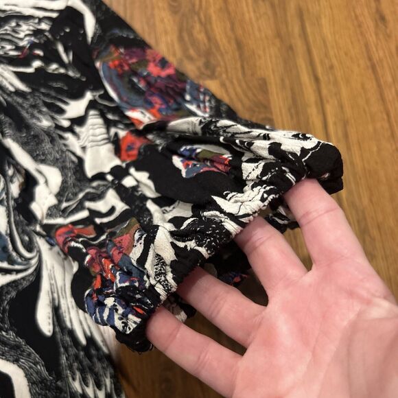 Free People Drift Away Tunic Top Womens Small Mini Dress Cold Shoulder High Neck - Picture 9 of 10